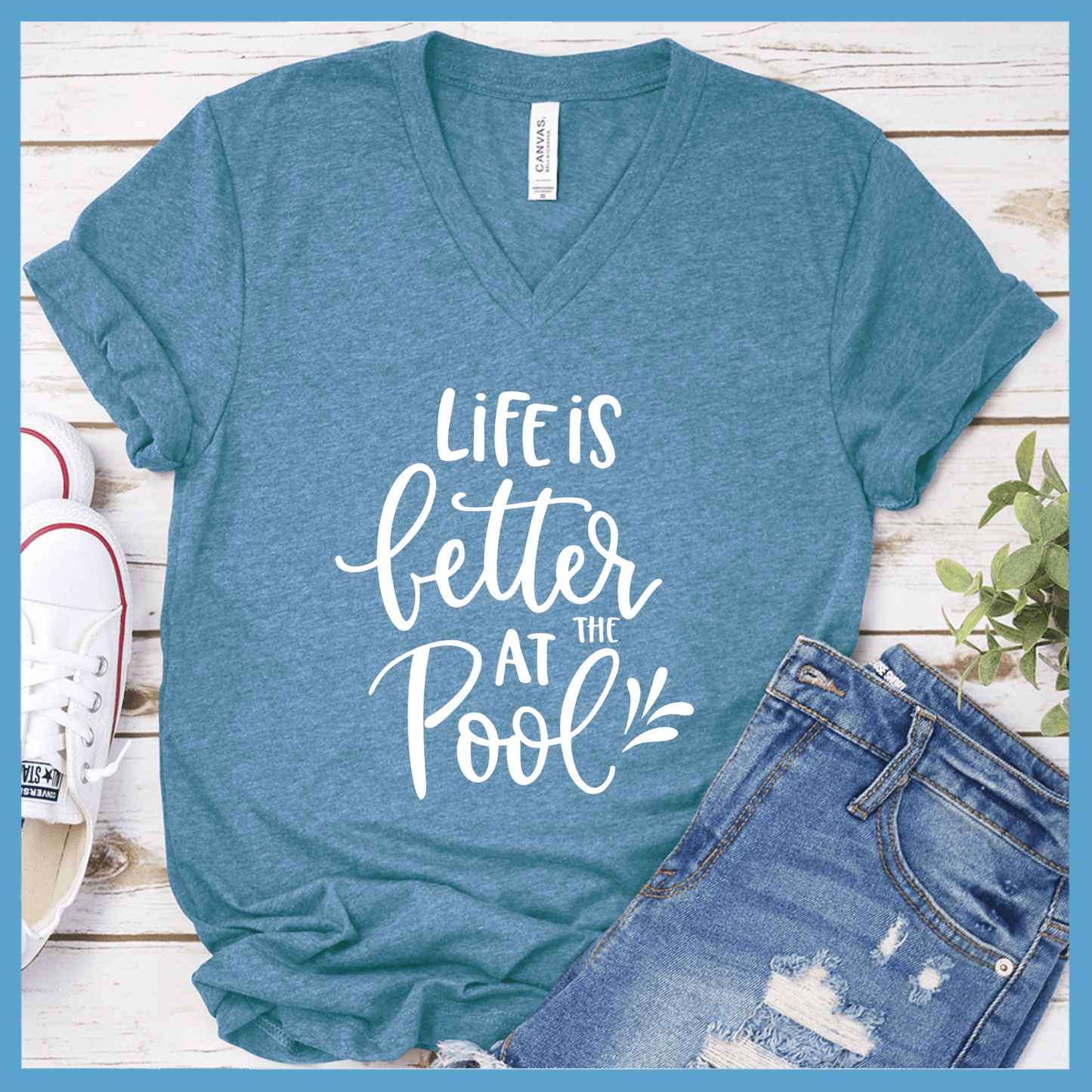 Life Is Better At The Pool V-neck