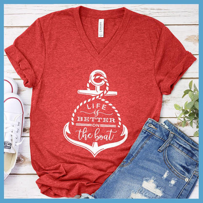 Life Is Better On The Boat V-neck