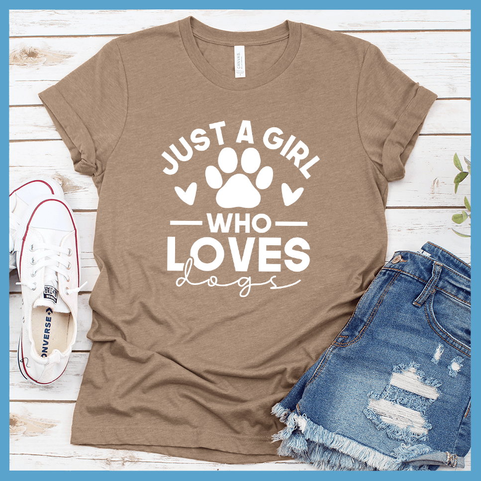 Just A Girl Who Loves Dogs Version 2 T-Shirt