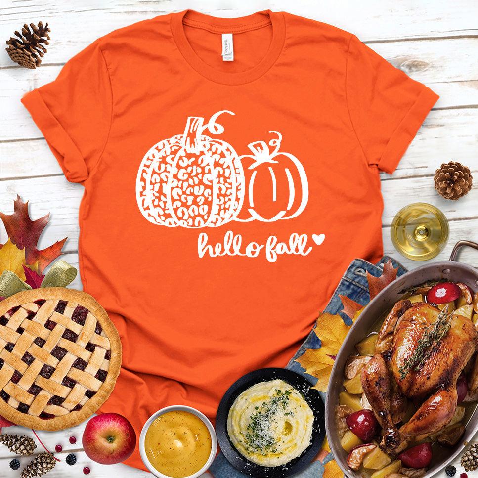Hello Fall Pumpkin T-Shirt