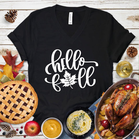 Hello Fall Version 2 V-Neck