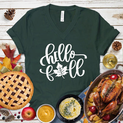 Hello Fall Version 2 V-Neck
