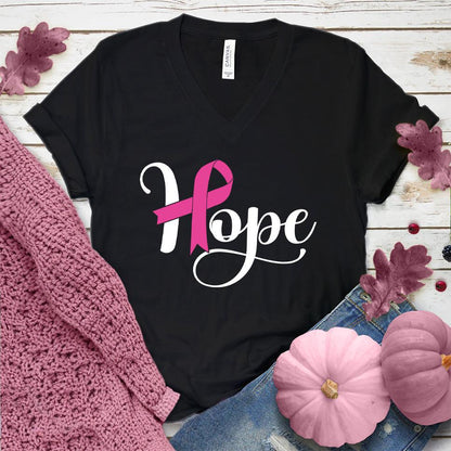Hope Ribbon Colored Edition V-Neck