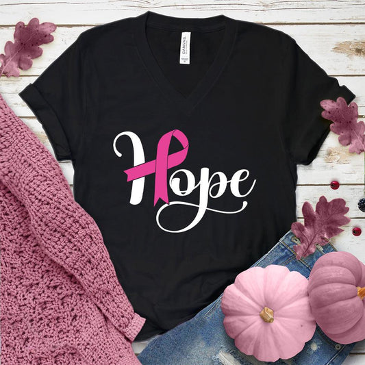Hope Ribbon Colored Edition V-Neck