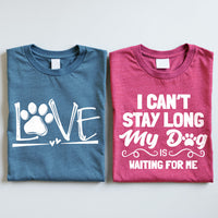 T-Shirt (Heather Raspberry+Heather Deep Teal)