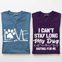 V-Neck (Team Purple+Heather Deep Teal)