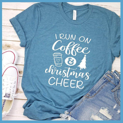 I Run On Coffee And Christmas Cheer T-Shirt