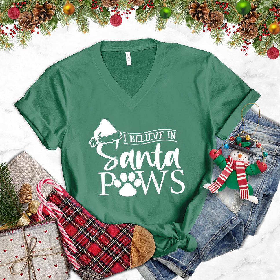 I Believe In Santa Paws V-Neck