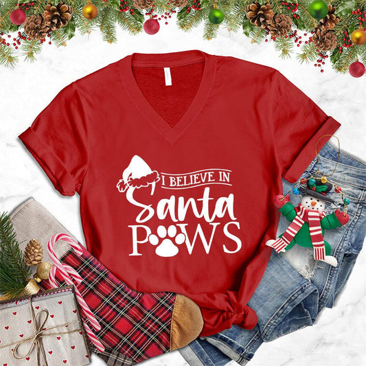 I Believe In Santa Paws V-Neck