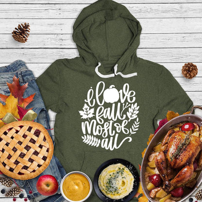 I Love Fall Most Of All Version 3 Hoodie