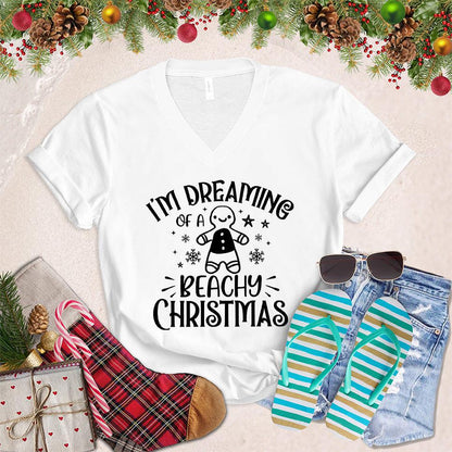 I'm Dreaming Of A Beachy Christmas V-Neck