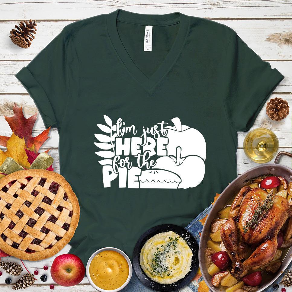 I'm Just Here For The Pie Version 3 V-Neck