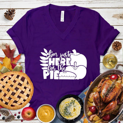 I'm Just Here For The Pie Version 3 V-Neck