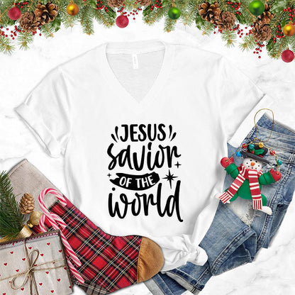 Jesus Savior Of The World V-Neck