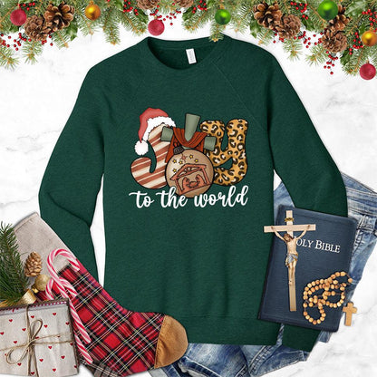 Joy To The World Version 2 Colored Edition Sweatshirt