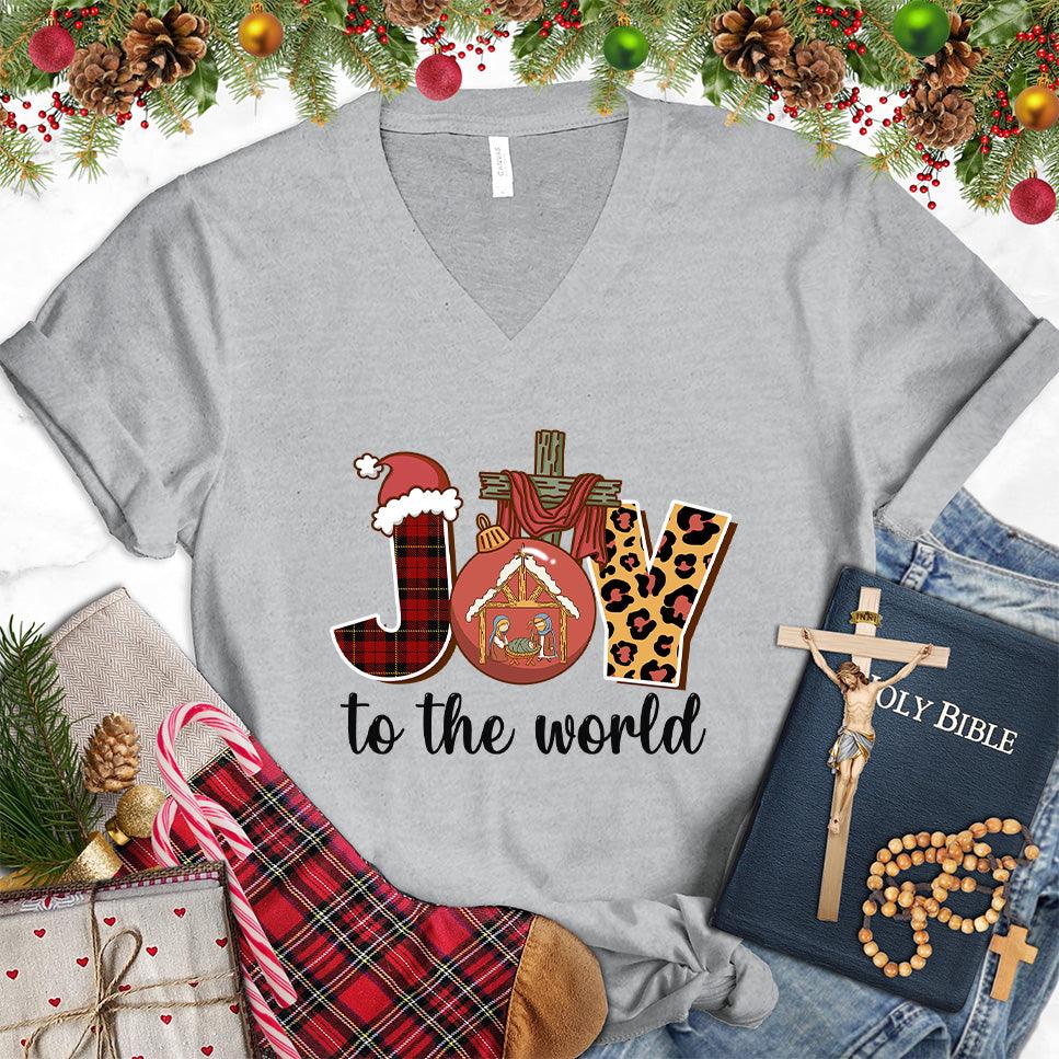 Joy To The World Version 3 Colored Edition V-Neck
