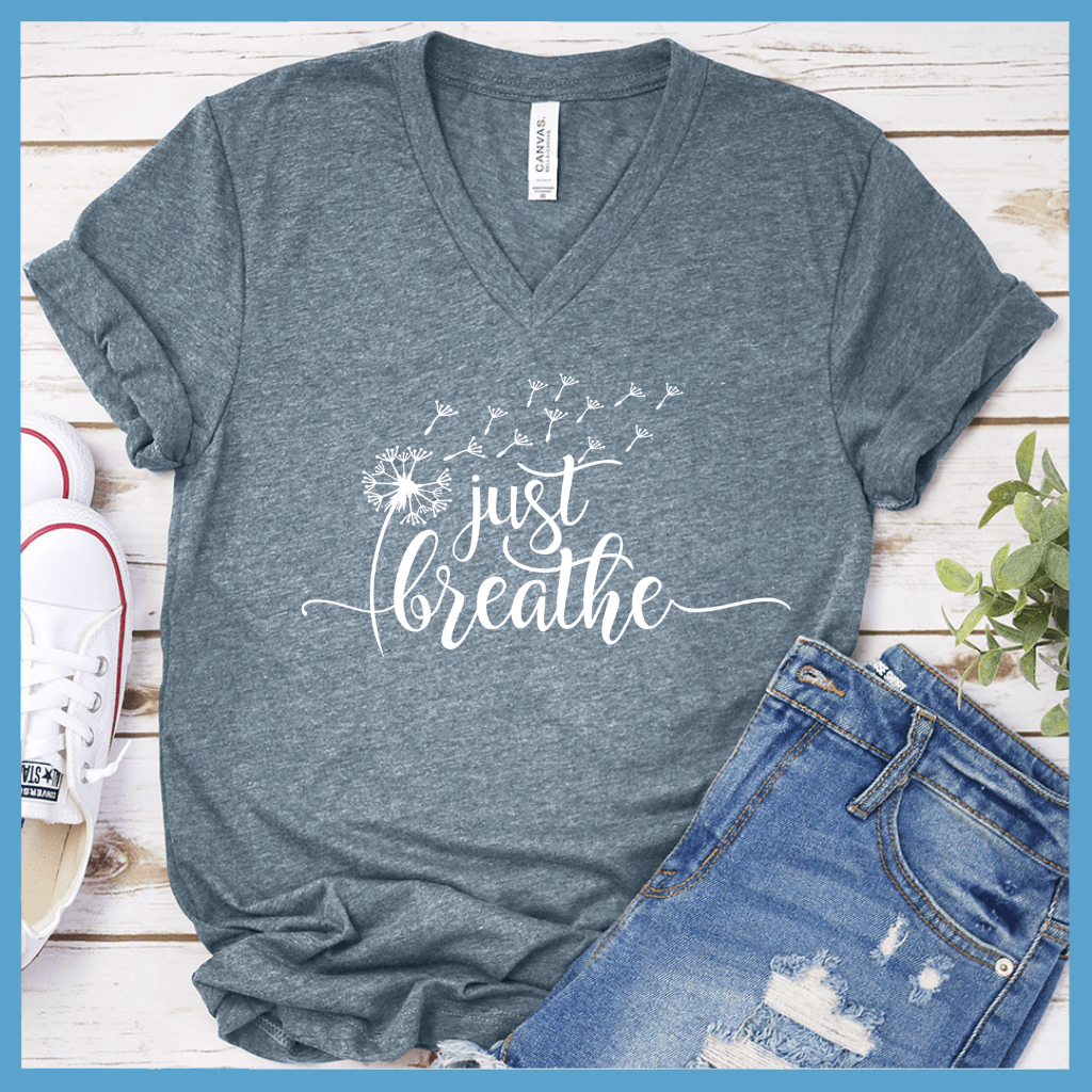 Just Breathe Slowly V-Neck