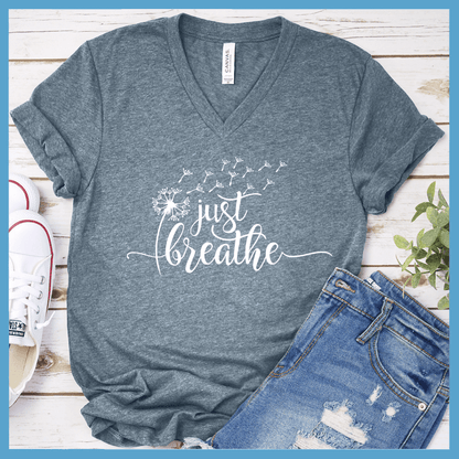 Just Breathe Slowly V-Neck