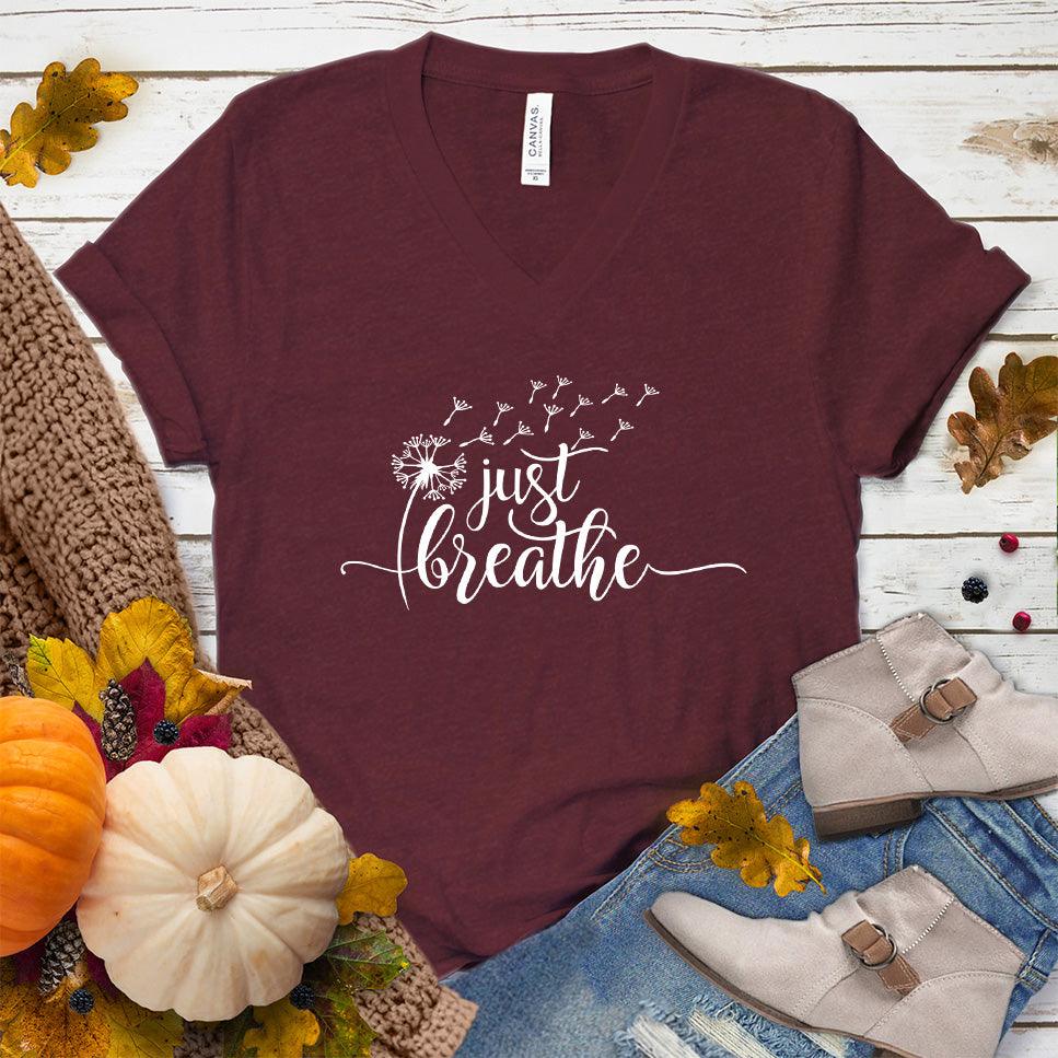 Just Breathe Slowly V-Neck