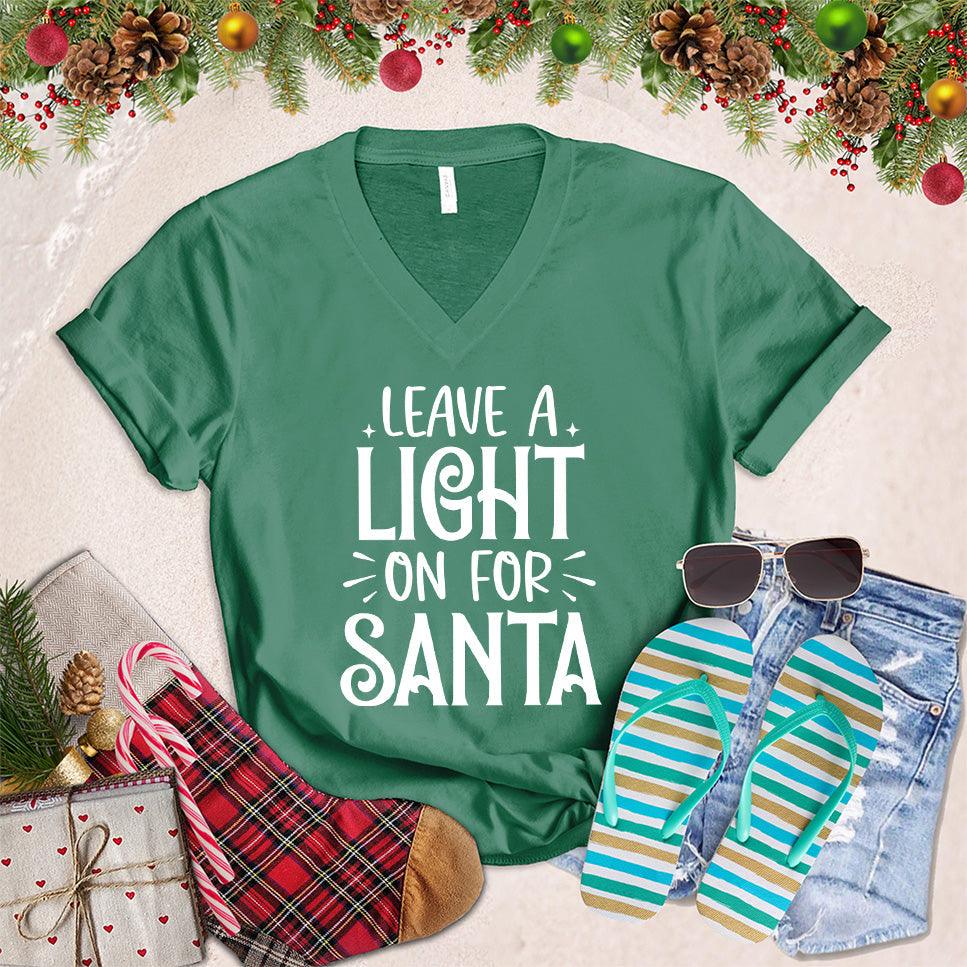 Leave A Light On For Santa V-Neck