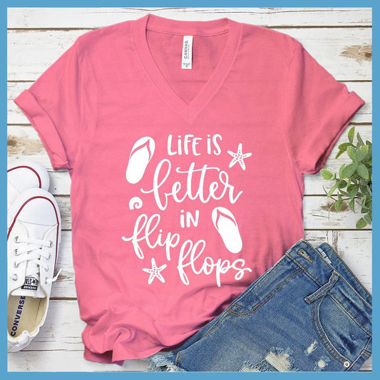 Life Is Better In Flip Flops V-neck