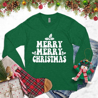 Merry Merry Christmas Version 2 Long Sleeves