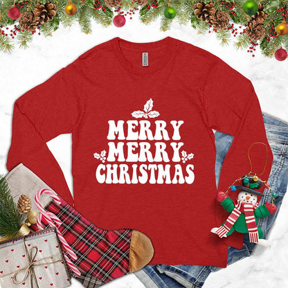 Merry Merry Christmas Version 2 Long Sleeves
