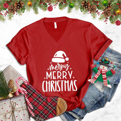 Merry Merry Christmas V-Neck