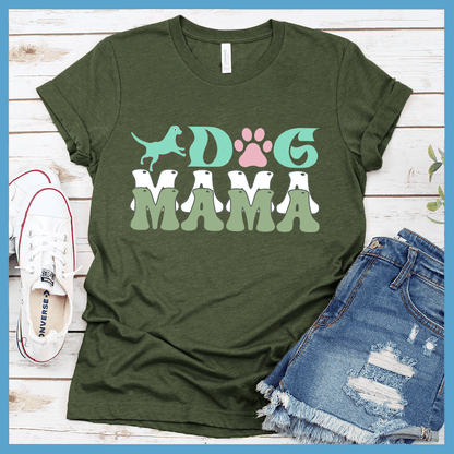 Dog Mama Colored Print Version 2 T-Shirt