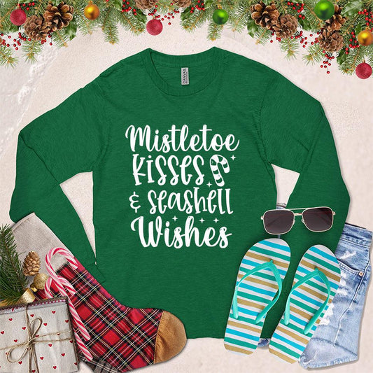 Mistletoe Kisses And Seashell Wishes Long Sleeves