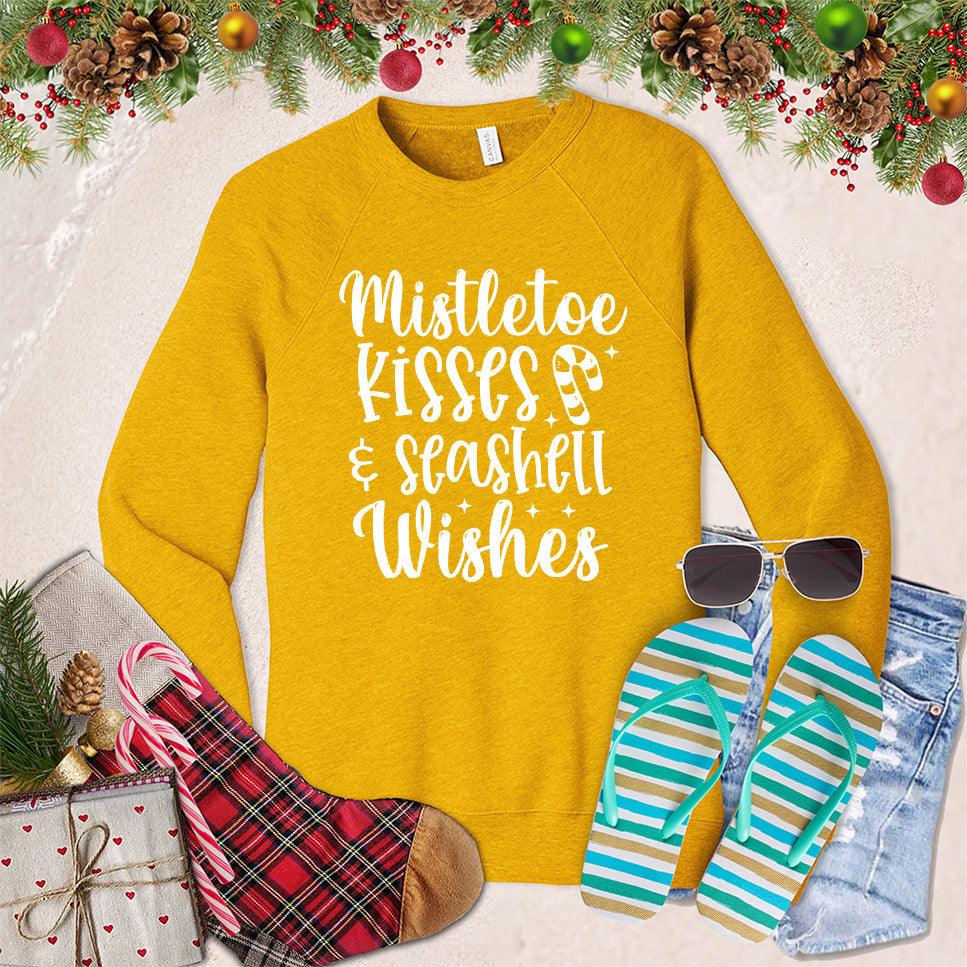 Mistletoe Kisses And Seashell Wishes Sweatshirt