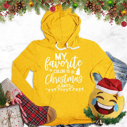 My Favorite Color Is Christmas Lights Version 2 Hoodie