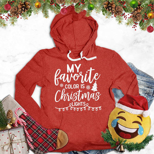 My Favorite Color Is Christmas Lights Version 2 Hoodie
