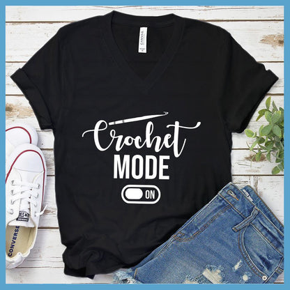 Crochet Mode On V-Neck - Accented Hook Edition