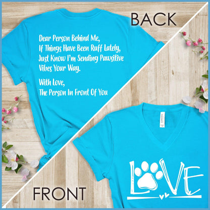 Dog Love, Dear Person Behind Me V-Neck