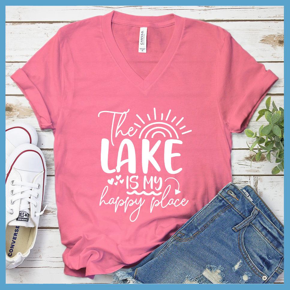 The Lake Is My Happy Place Version 4 V-neck