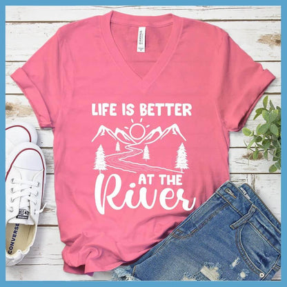 Life Is Better At The River V-neck