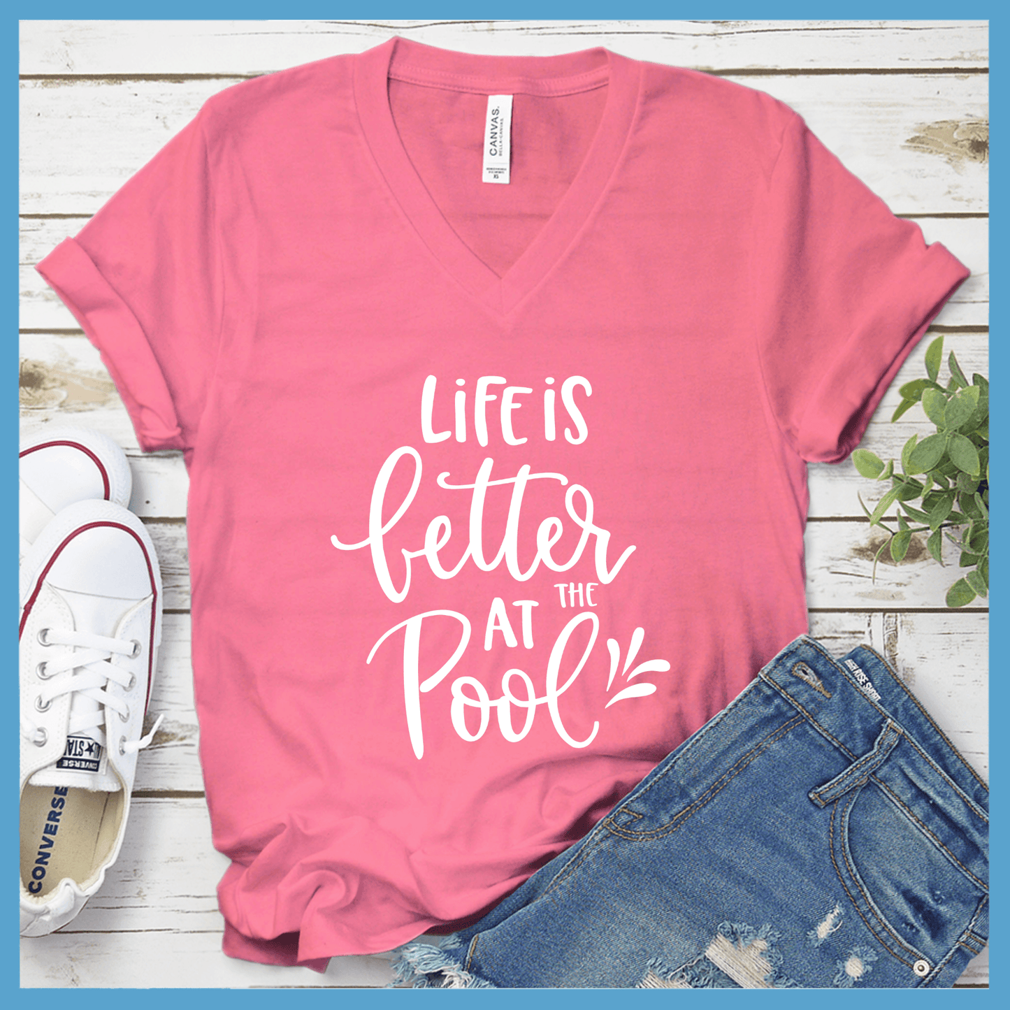 Life Is Better At The Pool V-neck