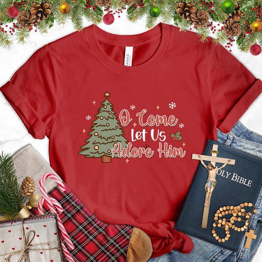 O Come Let Us Adore Him Colored Edition T-Shirt