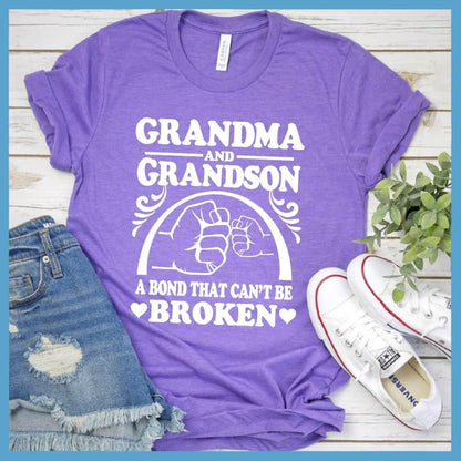 Grandma And Grandson A Bond That Can't Be Broken Version 2 T-Shirt