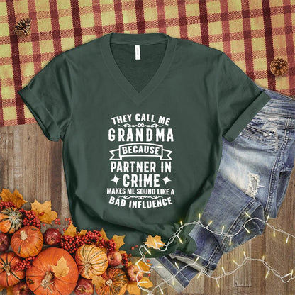 Partner In Crime Grandma V-Neck