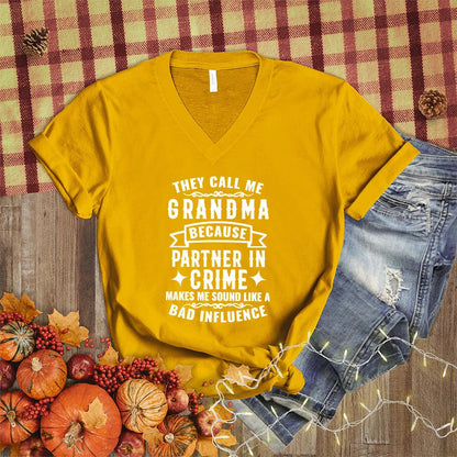 Partner In Crime Grandma V-Neck