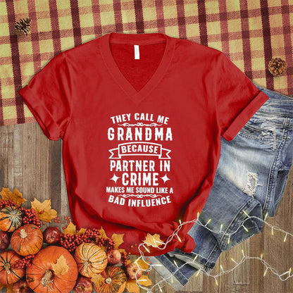 Partner In Crime Grandma V-Neck