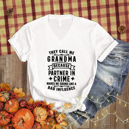 Partner In Crime Grandma V-Neck