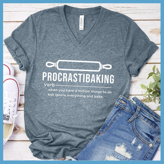 Procrastibaking V-Neck