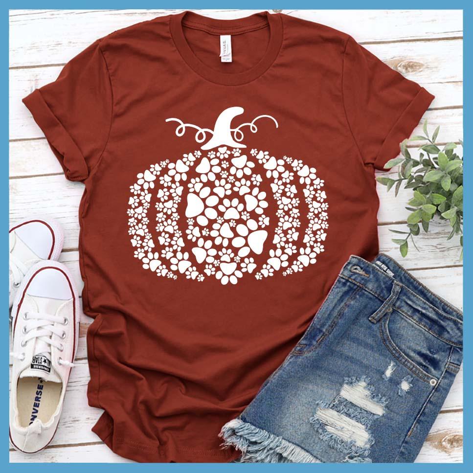 Pumpkin Paw Prints T-Shirt
