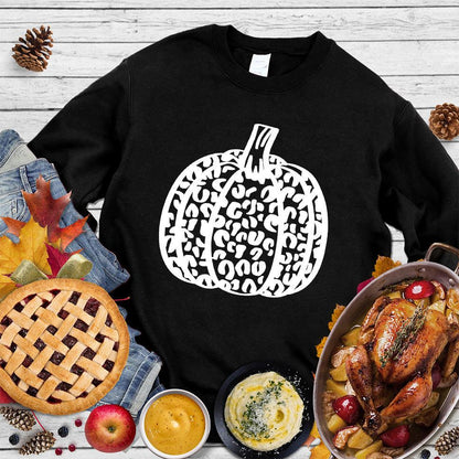 Pumpkin Leopard Sweatshirt