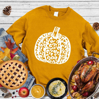 Pumpkin Leopard Sweatshirt