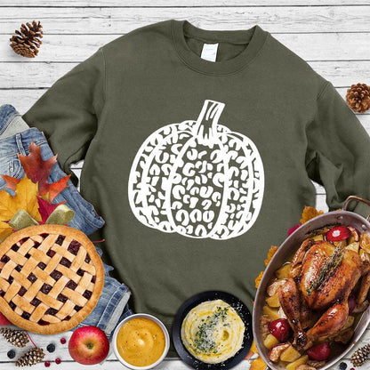 Pumpkin Leopard Sweatshirt