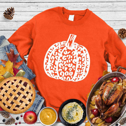 Pumpkin Leopard Sweatshirt